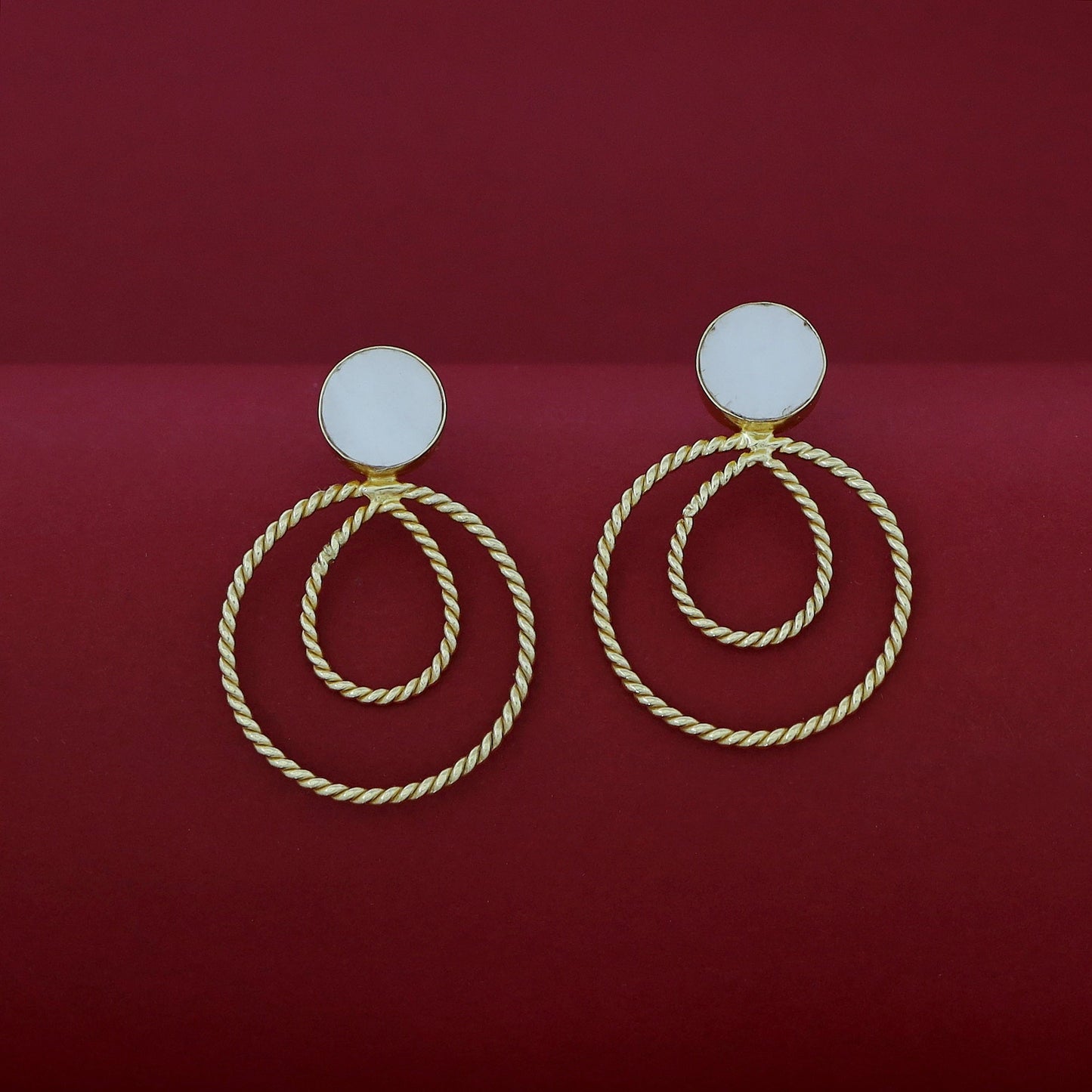 Twisted MOP Earring