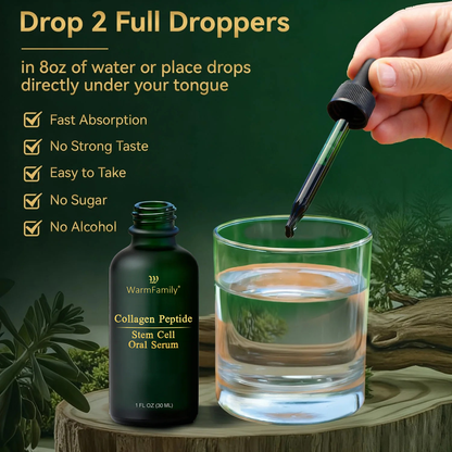 【𝐿𝑎𝑠𝑡 𝐷𝑎𝑦 𝑃𝑟𝑜𝑚𝑜𝑡𝑖𝑜𝑛 70% 𝑂𝐹𝐹】𝑾𝒂𝒓𝒎𝑭𝒂𝒎𝒊𝒍𝒚® 𝑆𝑡𝑒𝑚 𝐶𝑒𝑙𝑙 & 𝐶𝑜𝑙𝑙𝑎𝑔𝑒𝑛 𝑃𝑒𝑝𝑡𝑖𝑑𝑒 𝑂𝑟𝑎𝑙 𝐷𝑟𝑜𝑝𝑠 (Lift & Firm Sagging Skin & Reduce Wrinkle Formation)